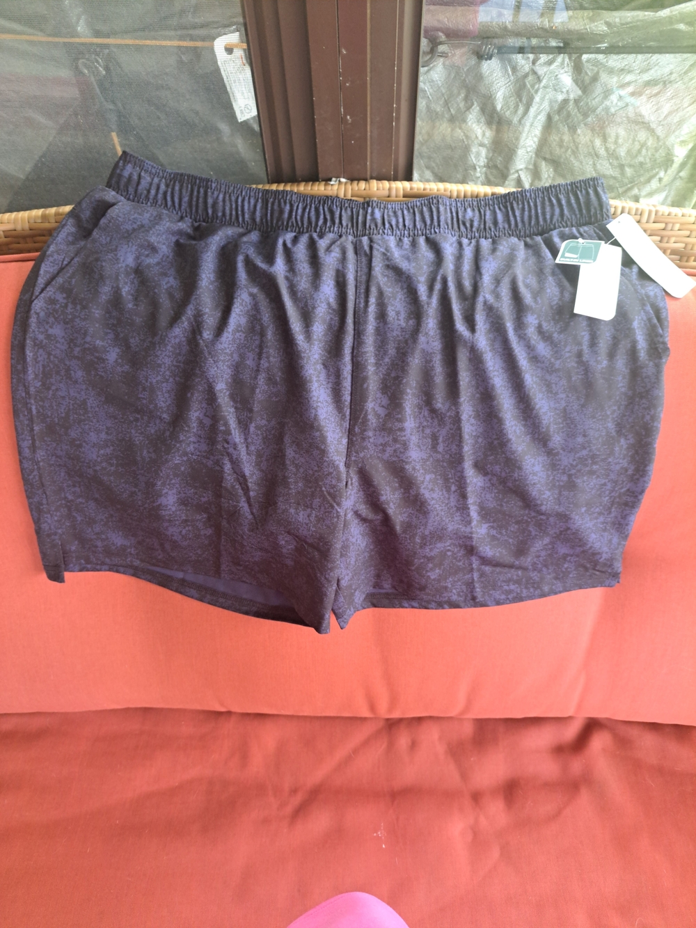 NWT Men's XXL MTA Sports Navy Heather Elastic-Waist Shorts